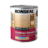 Ronseal Crystal Clear Outdoor Varnish - Satin 750ml